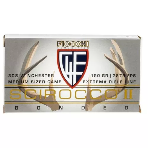 Fiocchi 308SCA Extrema308 Win 150 gr Swift Scirocco II Boat-Tail Spitzer 20 Bx/ 10 Cs