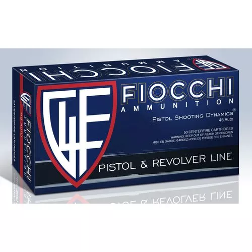 Fiocchi 45B500 Defense Dynamics45 ACP 200 gr Jacketed Hollow Point (JHP) 50 Bx/ 10 Cs