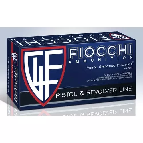 Fiocchi 45T500 Defense Dynamics45 ACP 230 gr Jacketed Hollow Point (JHP) 50 Bx/ 10 Cs