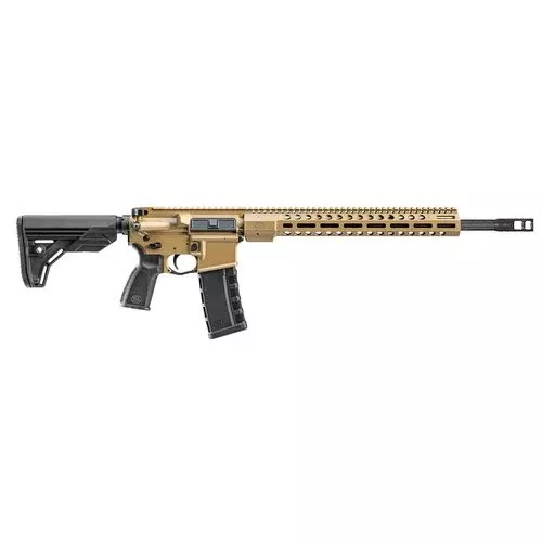 FN 36100676 FN 15 DMR3 5.56x45mm NATO 18" Barrel 30+1, FDE Cerakote Receiver , Black OEM Stock & Grip ,Optic Ready