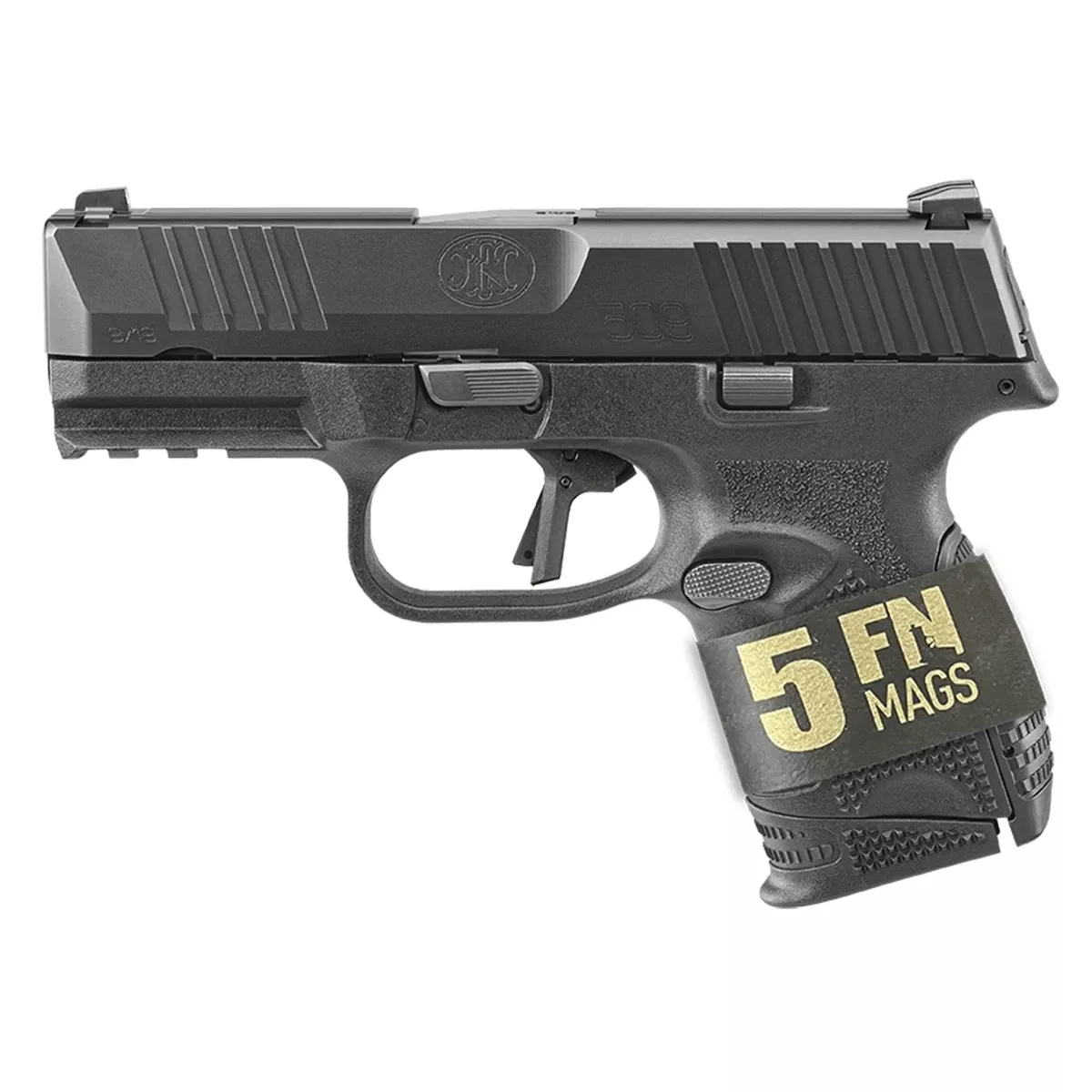 FN 66101642 509C Bundle Compact Frame 9mm Luger 10+1 Handguns