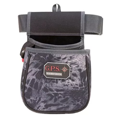 G*Outdoors GPS-960CSPPM Contoured Double Shotshell Pouchwith Web Belt PRYM1 Black