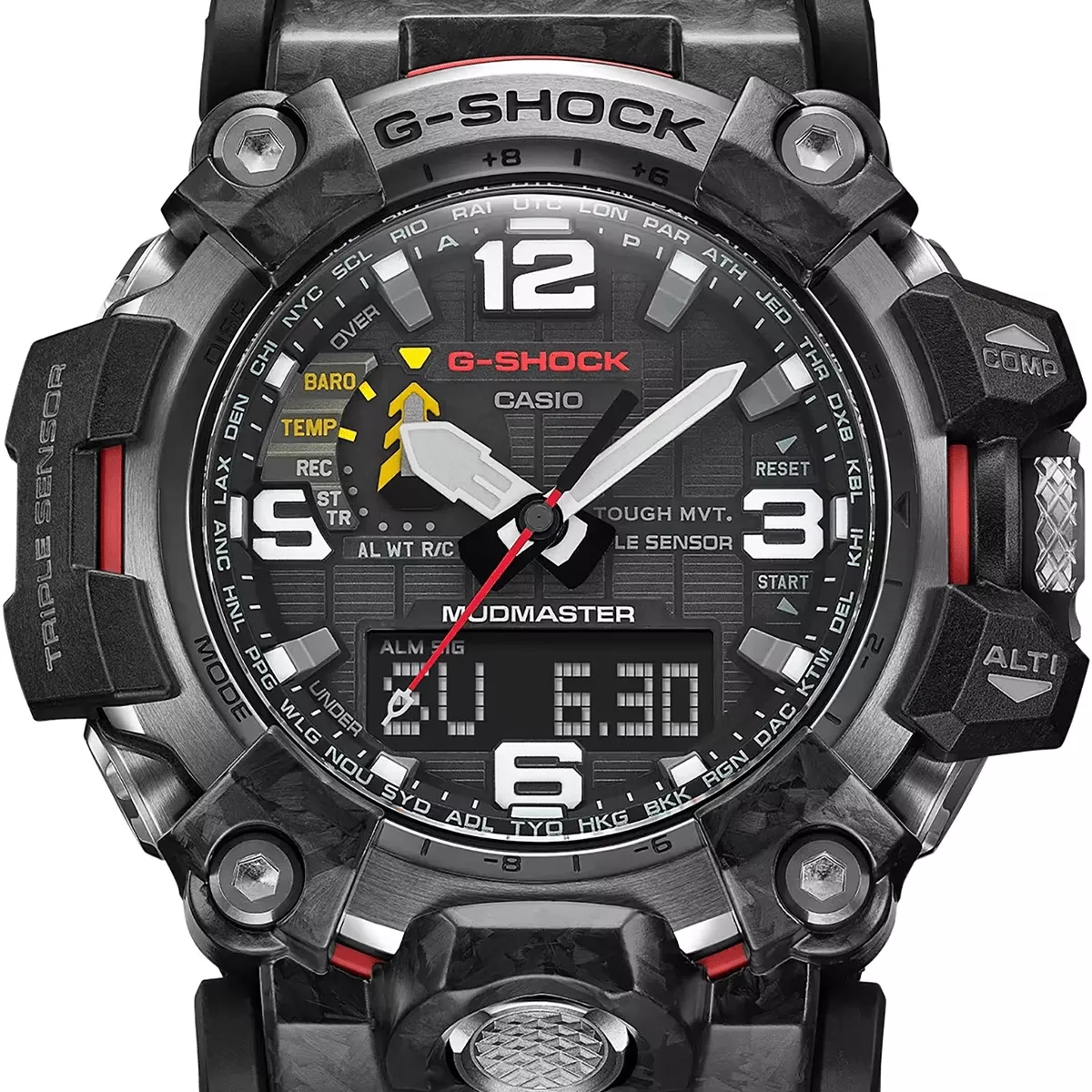 G-shock GWG20001A3 G-Shock Tactical MudMaster Keep Time Green Features Digital Compass