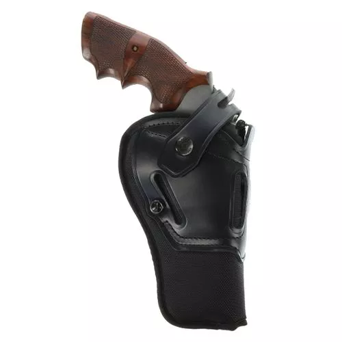 Galco SR86B SwitchbackBlack Synthetic Holster w/Leather Top Belt Taurus Raging Bull 6.5" Ambidextrous Hand
