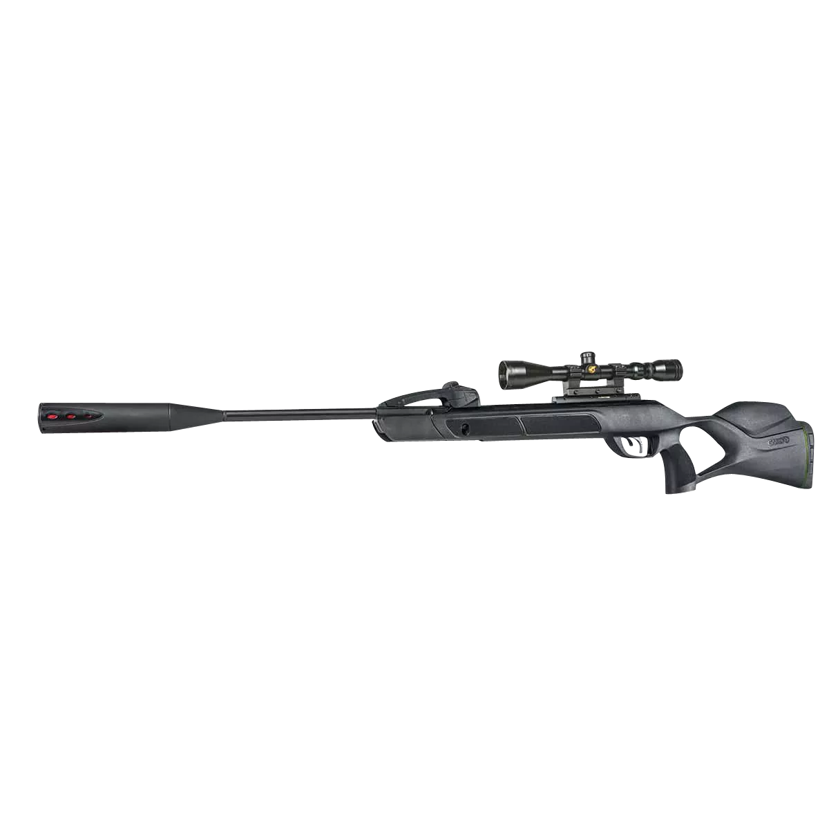 Gamo 611003865554 Swarm Magnum 10X Gen 3 Gas Piston 22 10rd Shot Black Black Steel Barrel Black Receiver Black All Weather Lightweight Thumbhole Stock Scope 3-9x40mm