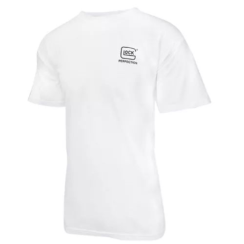 Glock AA75106 Carry With Confidence T-Shirt White Small Short Sleeve