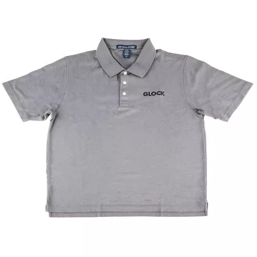 Glock AP95878 Classic PoloGray 2XL Short Sleeve Cotton