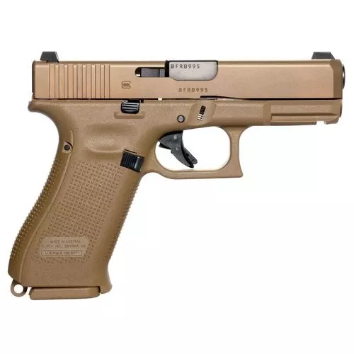 Glock PR19501X G19X Compact Crossover Rebuilt 9mm Luger 4.02" 17+1 Bronze Nitron Coyote nPVD Coyote Interchangeable Backstrap Grip