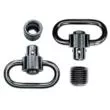 GrovTec GTSW295 HD Push Button Swivel Set Black 1-1/4" - 2 Pack