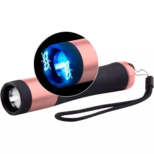 Guard Dog SGGDI200HVPK IvyStun Gun Black Body w/Pink Accents Aluminum with 200 Lumen Flashlight