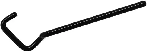 Gun Storage Solutions Slatwall Sniper Right Hand Pull Pistol Display 10-Pack - Black Vinyl Coated