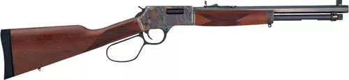 Henry Big Boy Carbine Side Gate Full Size 44 Mag 7+1 16.50" Blued Octagon Barrel, Color Case Hardened Steel Drilled & Tapped Receiver, American Walnut Fixed Stock, Right Hand