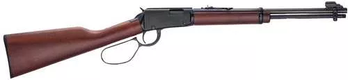Henry Classic Carbine 22 S/L/LR 13/14/18+1 16.50" Blued Round Barrel, Black Aluminum Grooved Receiver, American Walnut Straight Grip Stock