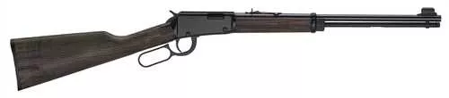 Henry Garden Gun 22 WMR 12+1 18.50" Blued Smooth Bore Barrel, Black Aluminum Grooved Receiver, Black Ash Straight Grip Wood Stock