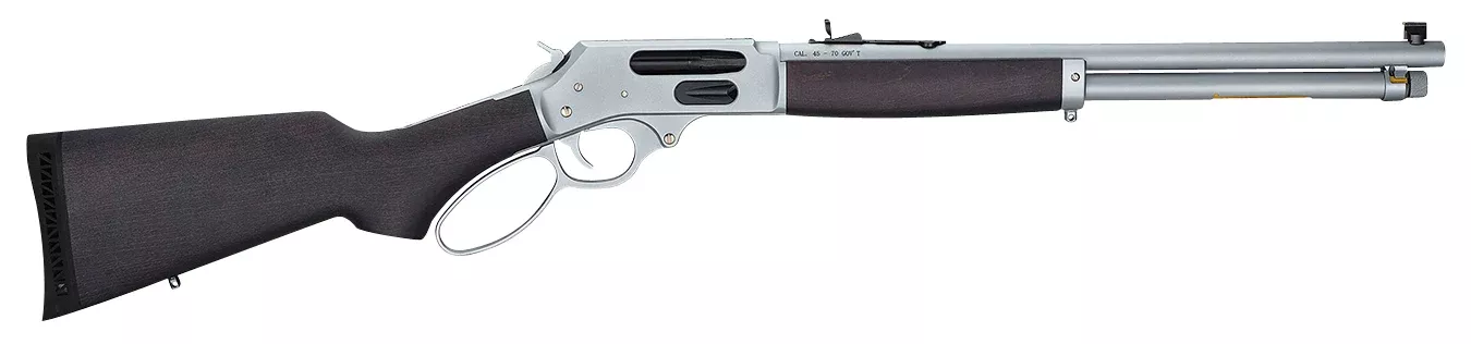 Henry H010GAW All Weather Side Gate 45-70 Government 18.43" 4+1 Lever-Action Rifle - Chrome Black