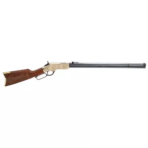Henry H011D3 Original Deluxe Engraved 3rd Edition 44-40 Win 13+1 24.50" Fancy American Walnut Polished Brass Ambidextrous Hand