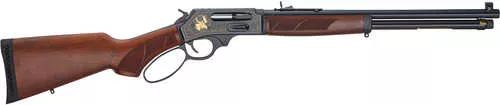 Henry Side Gate Wildlife Full Size 45-70 Gov 4+1 18.43" Blued Steel Barrel, Blued Steel Receiver, Fancy American Walnut Stock Right Hand