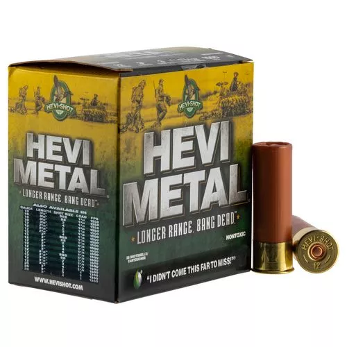 HEVI-Shot HS38508 Hevi-Metal Longer Range 12 Gauge 3.5" 1 1/2 oz BBB Shot 25 Bx/ 10 Cs