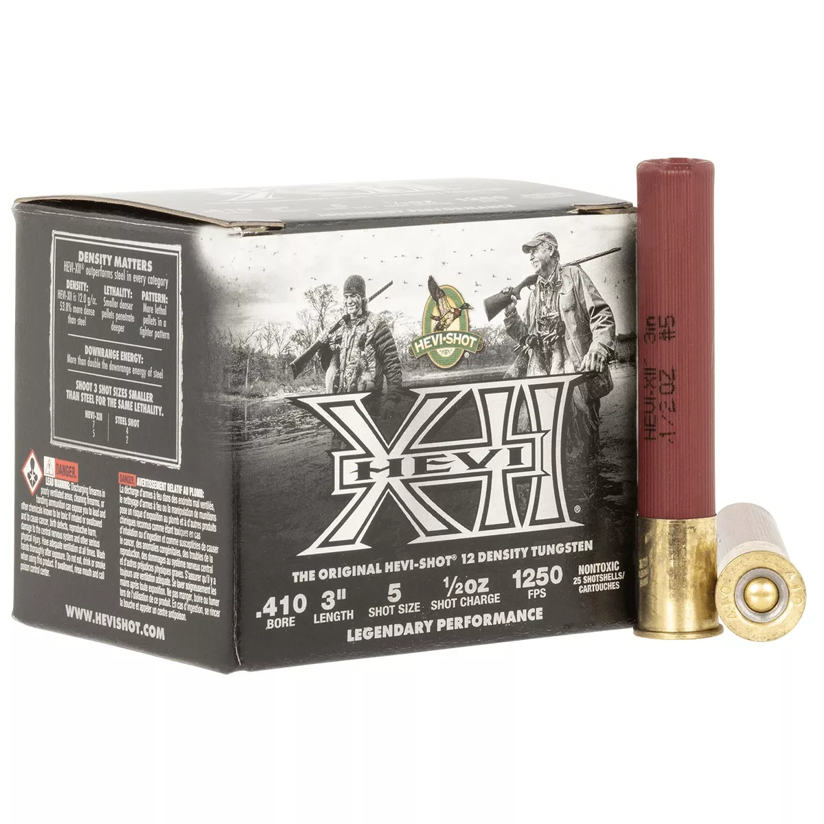HEVI-Shot HS54105 HEVI-XII 410 Gauge 3" Tungsten 5 Shot 25 Per Box