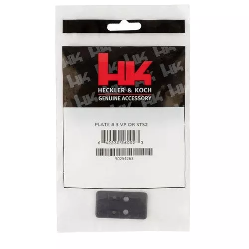 HK 50254263 Optics Plate #3 Black HK VP9 w/Optic Cuts Steel Handgun