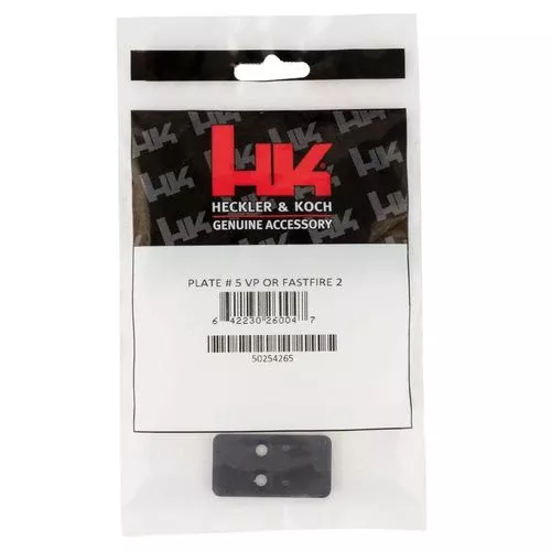 HK 50254265 Optics Plate #5 Black HK VP9 w/Optic Cuts Steel Handgun
