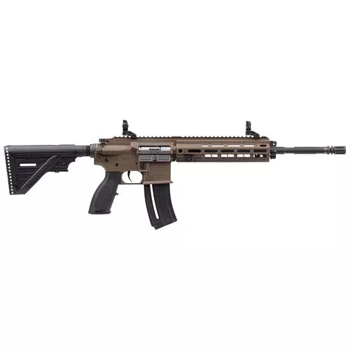 HK 81000530 HK416Pistol 22 LR 8.50" 20+1 Flat Dark Earth Rec with Flip-Up Front & Rear Sights