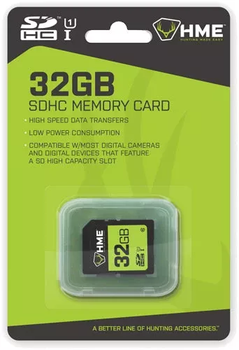 HME Products 32GB SDHC Memory Card for Trail Cameras - 1 Pack