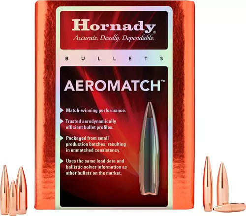 Hornady 263031 Aeromatch Rifle Bullets, Sequential Off The Press