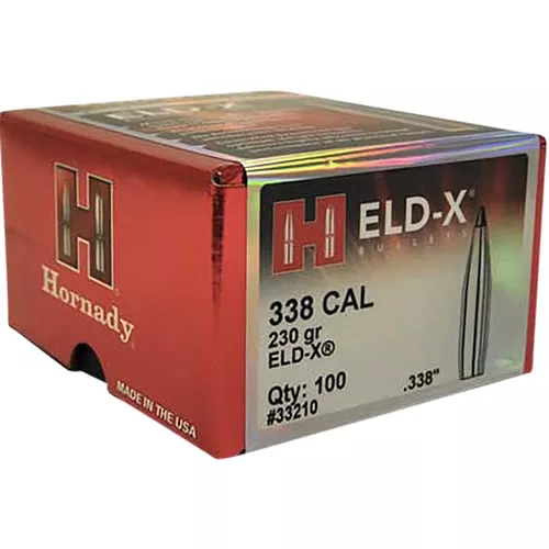 Hornady 33210 ELD-X Rifle Bullet 338 Cal .338 230 Gr ELD-X