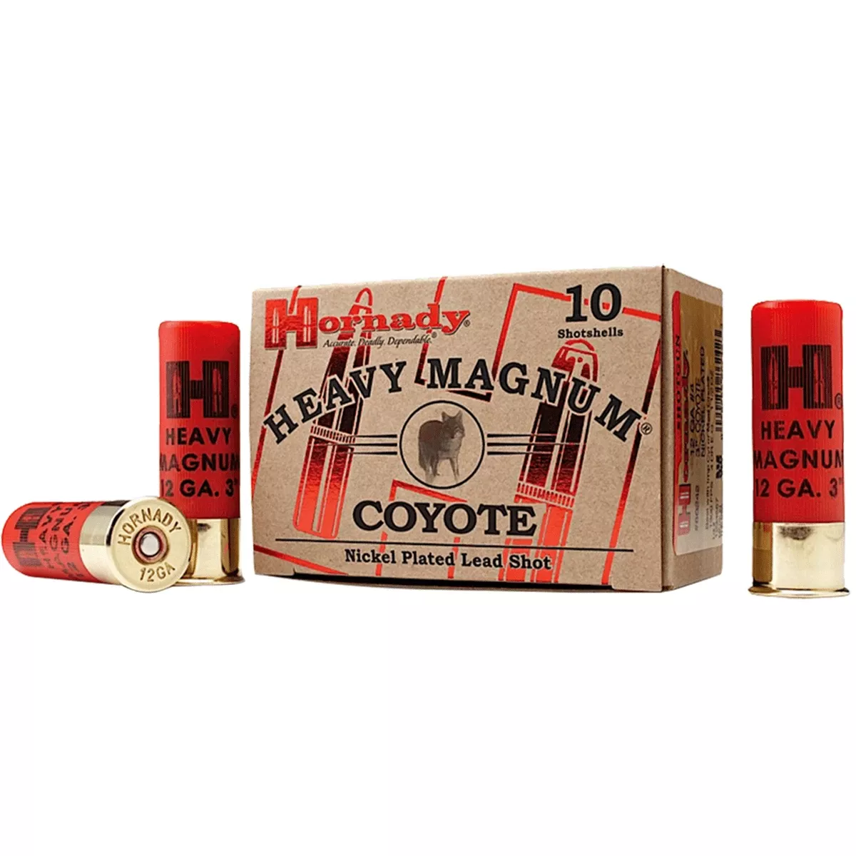 Hornady 86224 Heavy Magnum Coyote 12 Gauge 3" 1 oz 00 Buck Shot 10 Per Box