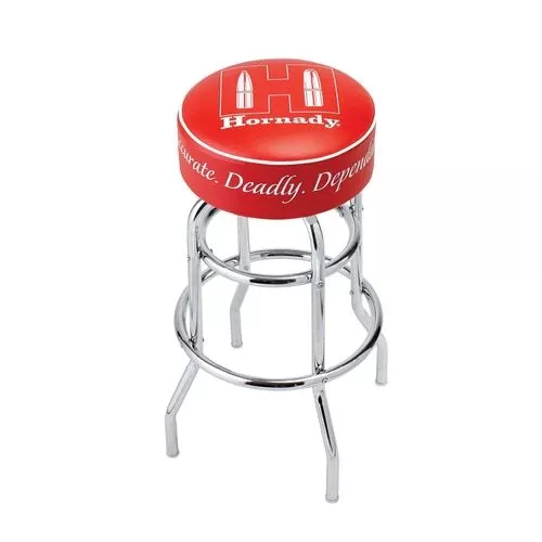 Hornady 99103 Reloading Bench Stool Chrome/Red Chromed Steel/ Vinyl