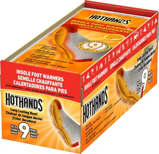 HotHands Insole Foot Warmers 16-Pair 9-Hour Adhesive