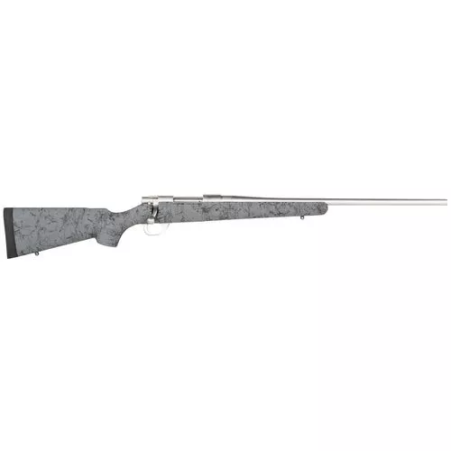 Howa HHS62511 15006.5 Creedmoor 5+1 Cap 22" Stainless Steel Rec/Barrel Gray with Black Webbing Fixed HS Precision Stock Right Hand (Full Size)