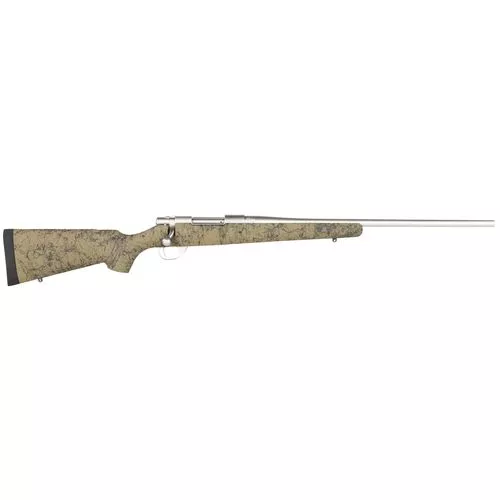 Howa HHS62513 15006.5 Creedmoor 5+1 Cap 22" Stainless Steel Rec/Barrel Green with Black Webbing Fixed HS Precision Stock Right Hand (Full Size)