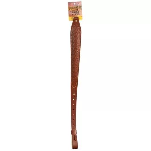 Hunter Company 027149 Cobra Sling Padded Chestnut Tan Leatherw/Basket Weave for Rifle