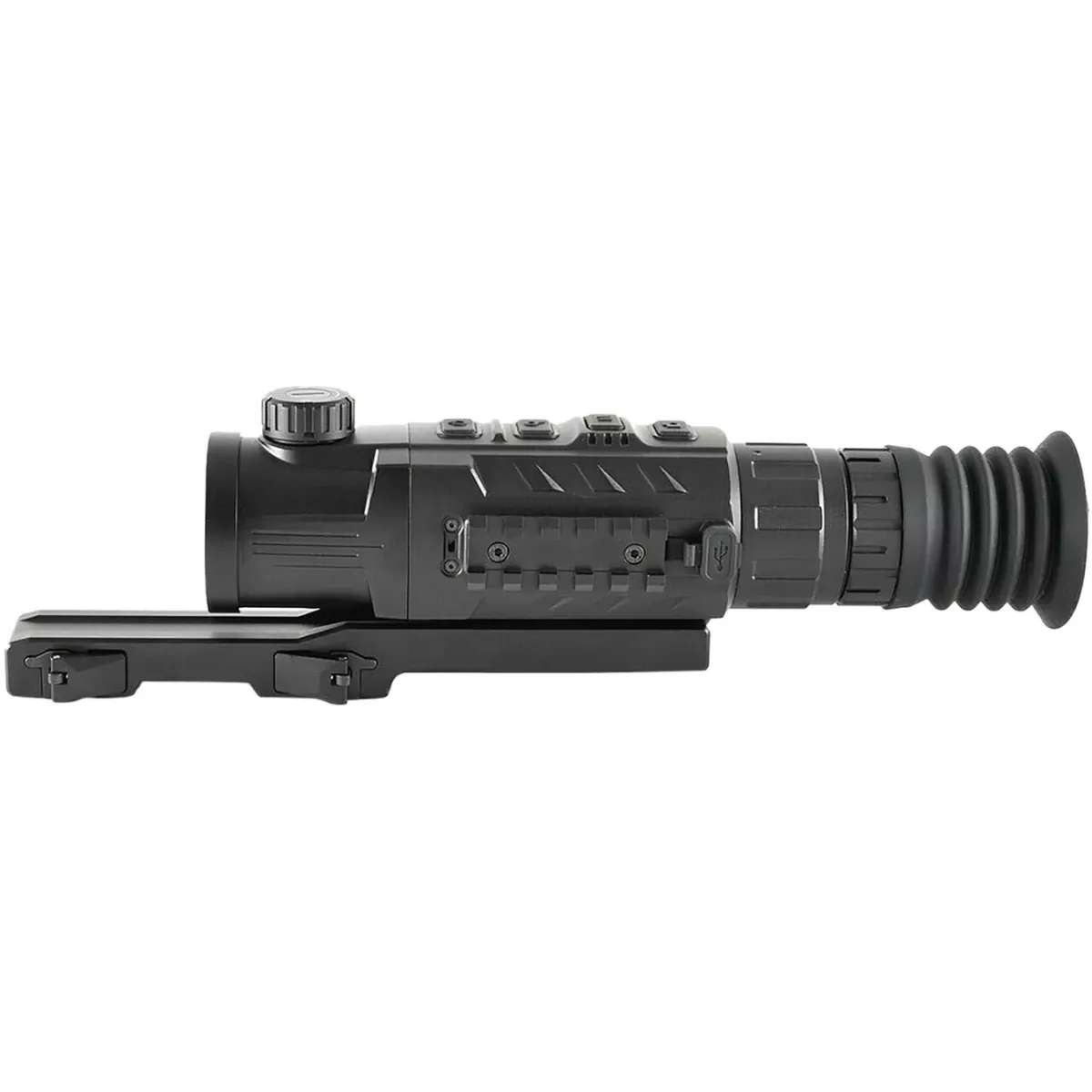 iRay USA RH50R RiCO MK2 640 LRF Thermal Black 3x50mm, Multi, 7 Static/1 DIY Reticle, 4x Stepped Zoom, 640x512, 12 Microns, 50 Hz Resolution