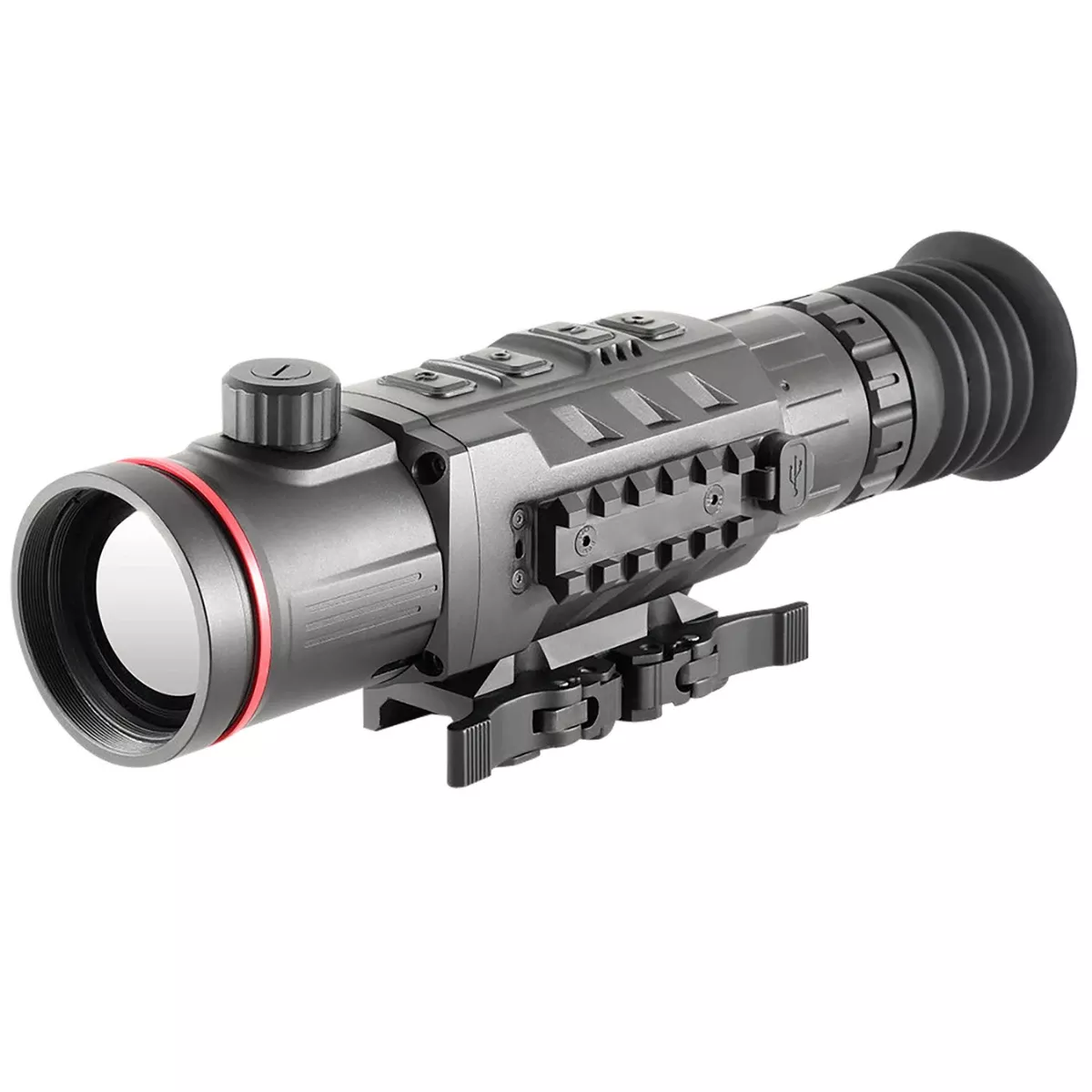 iRay USA RICO PRO 640 RH50P Thermal Weapon Sight Black 640x512, 50 Hz Resolution Zoom 4x - RH50P