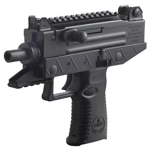 IWI US UPP9S Uzi Pro9mm Luger 4.50" 25+1 Black Hard Coat Anodized Black Polymer Grip