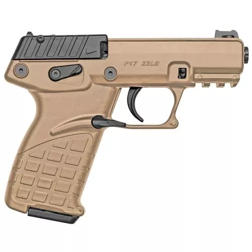 Kel-Tec P17TAN P1722 LR 3.93" TB 16+1 Tan Tan Steel Slide Tan Polymer Grip