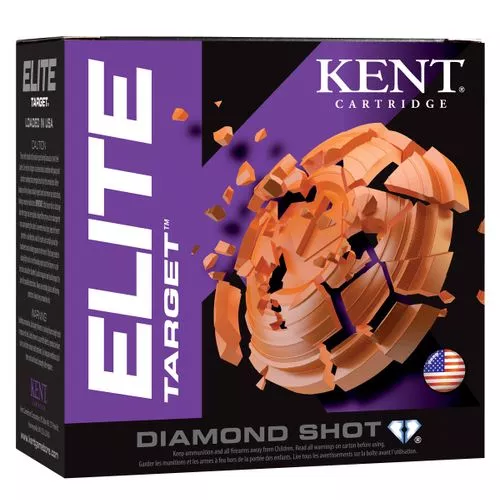 Kent Cartridge E12TH328 Elite Target 12 Gauge 2.75" 1 1/8 oz 8 Shot 25 Bx/ 10 Cs