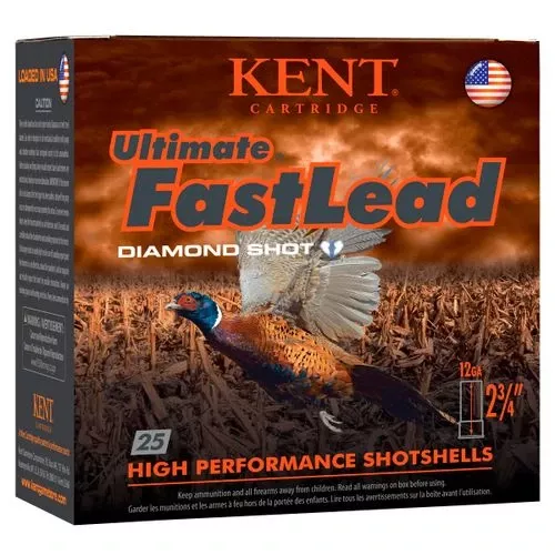 Kent Cartridge K122UFL424 Ultimate Fast Lead12 Gauge 2.75" 1 1/2 oz 4 Shot 25 Bx/ 10 Cs