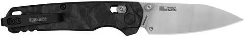 Kershaw 6105Cf Bel Air Folding/Reverse Tanto Plain Blackwash CPM MagnaCut Steel Blade/Bright Nickel Cerakote 6061-T6 Alu