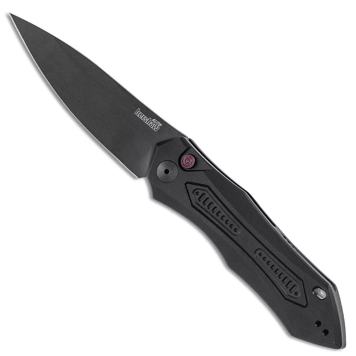 Kershaw 7800BLK Launch 6 3.75" Drop Point Plain DLC Black CPM 154 Black Anodized Aluminum Handle Folding