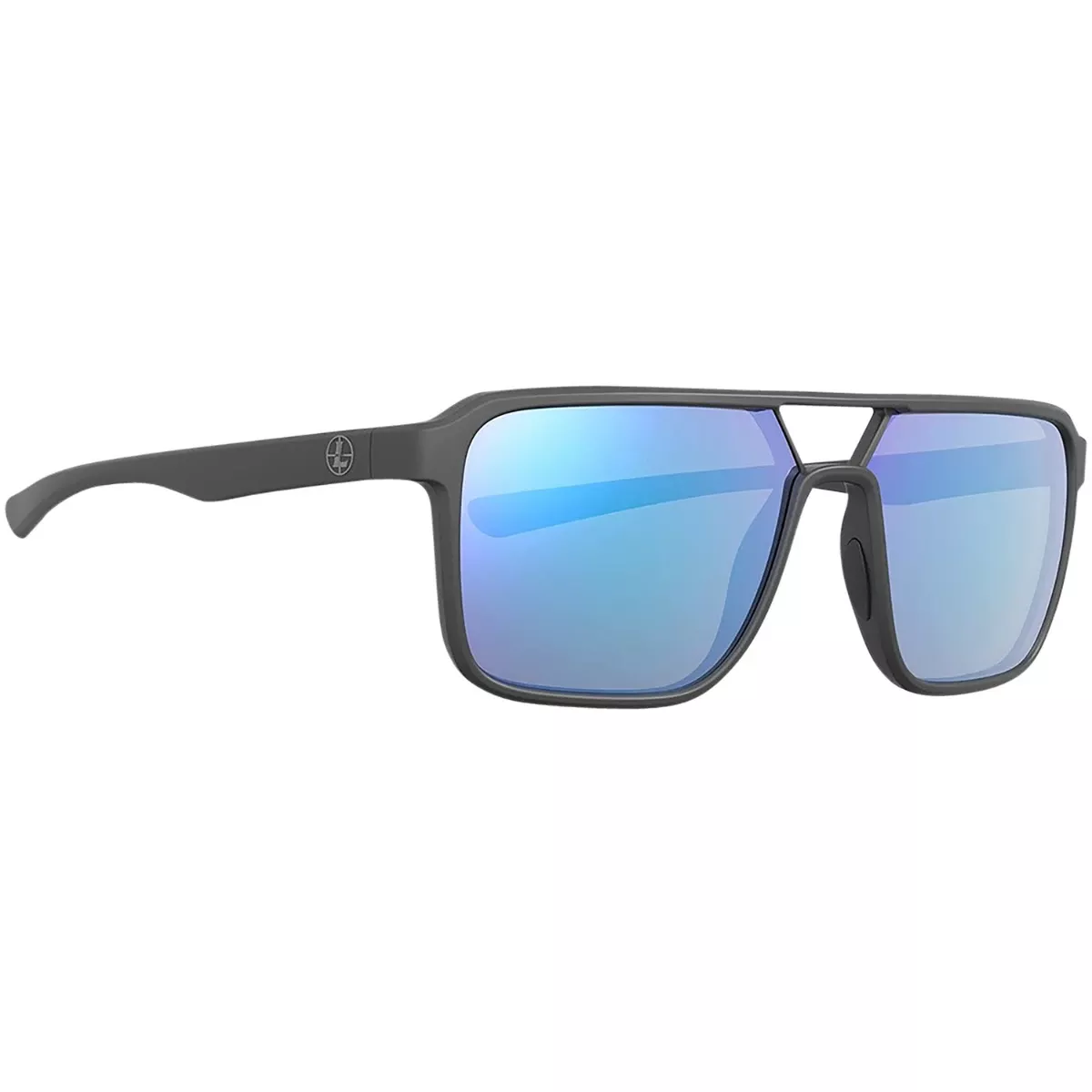 Leupold 182674 Performance Wear Bridger Shatter Proof Polarized Blue Mirror Lens, Dark Gray Frame, Includes Carrying Case/Bag/Lens Cloth