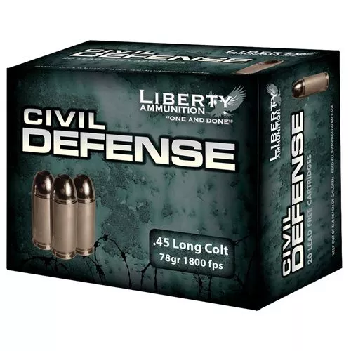 Liberty Ammunition LACD45031 Civil Defense45 Colt (LC) 78 gr Hollow Point (HP) 20 Bx/ 50 Cs
