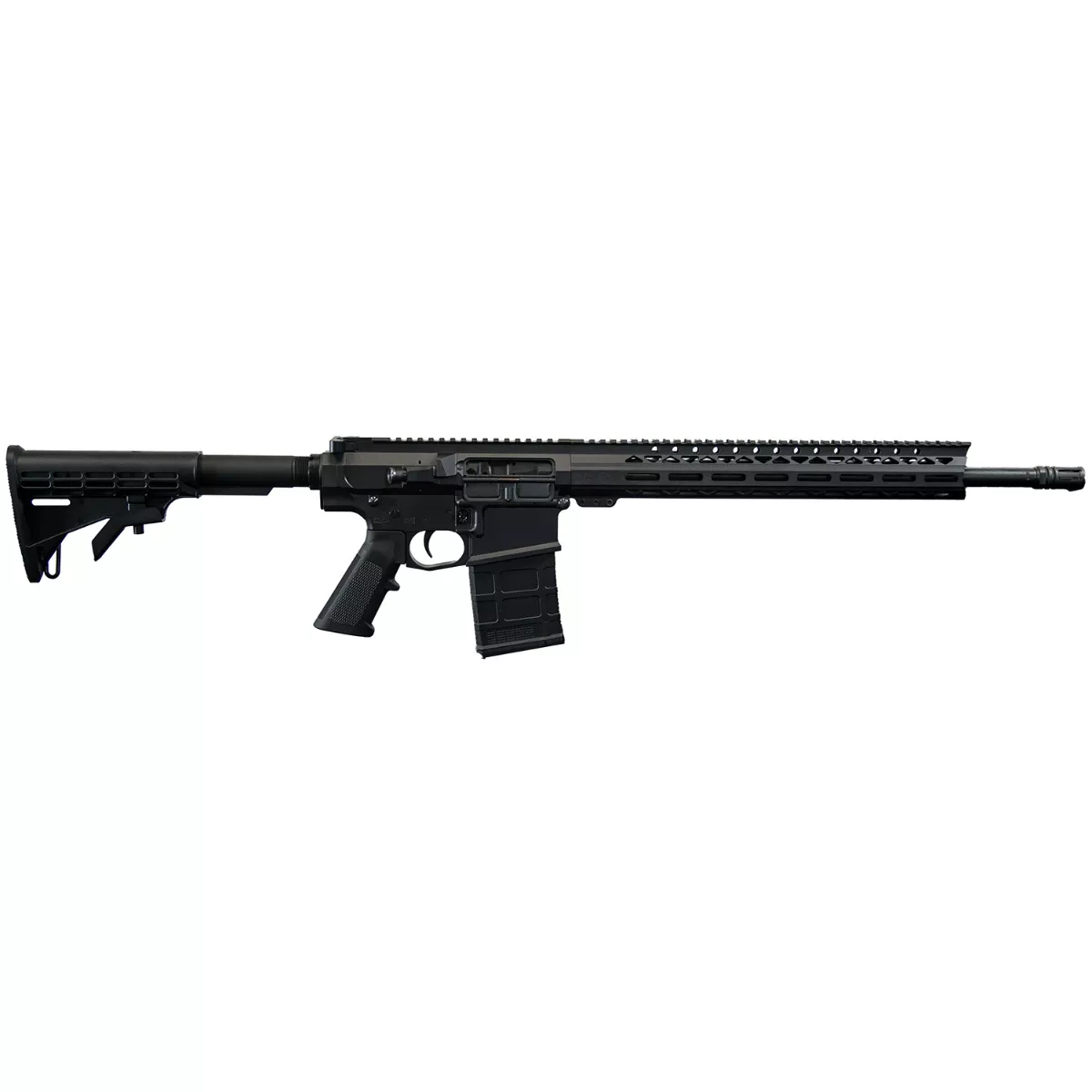 Live Free Armory LFBR82001 Battle Rifle Heavy 7.62x51mm NATO 10+1 18" Threaded Government Profile Barrel, Black Cerakote M4 Flat Top Aluminum Receiver, 15" M-LOK Handguard, Polymer 6 Position Collapsible Rogers Super Stock w/QD Stock