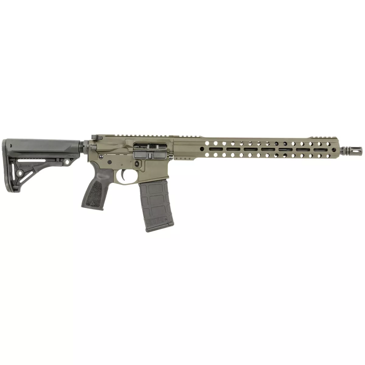 Live Free Armory LFBRL84023 Battle Rifle Lite 5.56x45mm NATO 30+1 16" Threaded Government Profile Barrel, OD Green Cerakote M4 Flat Top Aluminum Receiver, 15" M-LOK Handguard, Polymer 6 Position Collapsible Thril Combat Competitive Stock