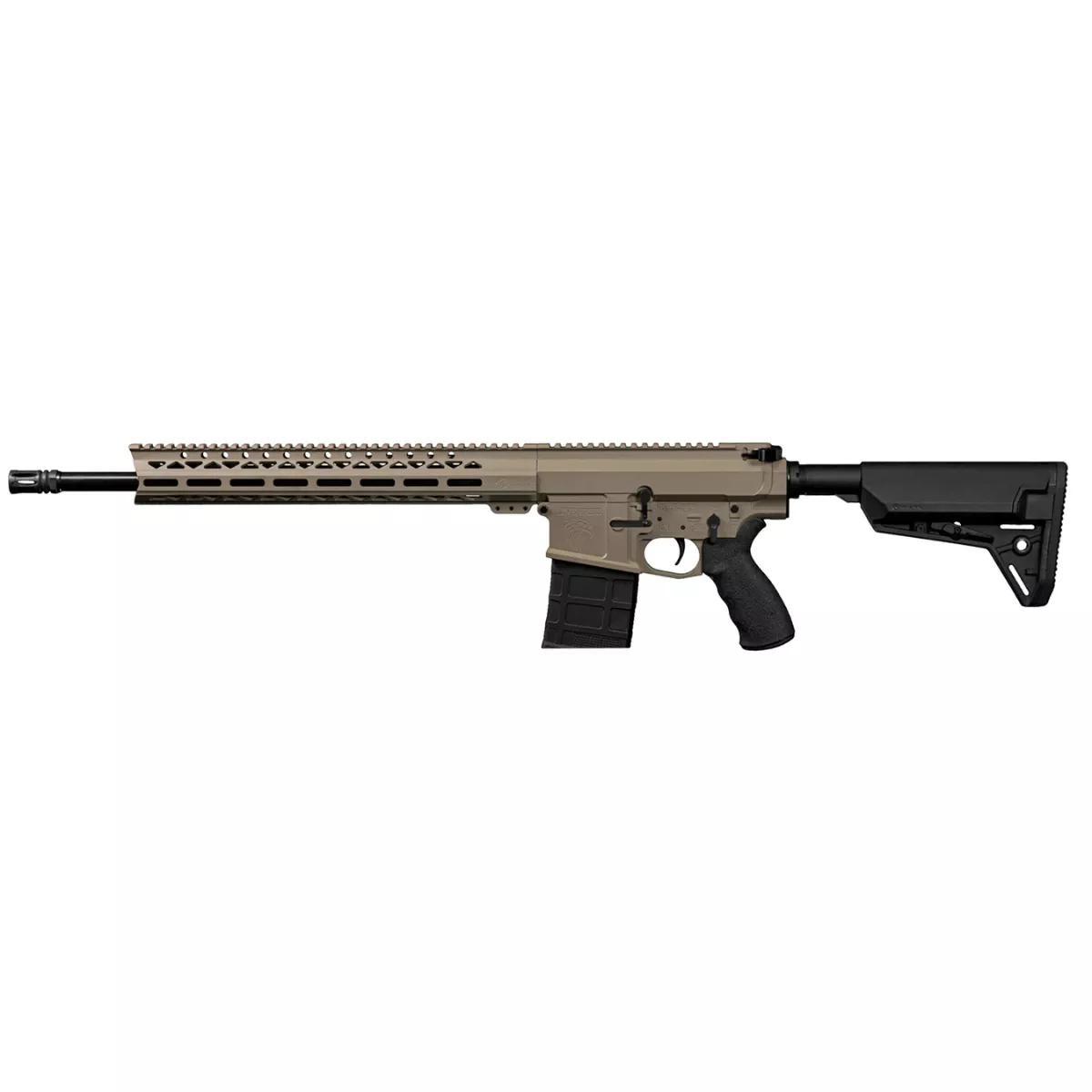 Live Free Armory LFHUN651012 Hunter 6.5 Creedmoor NATO 10+1 18" Heavy Threaded Steel Barrel, Flat Dark Earth Cerakote M4 Flat Top w/Feed Ramps Aluminum Receiver, Black Polymer 6 Position Collapsible Magpul SL-S Stock
