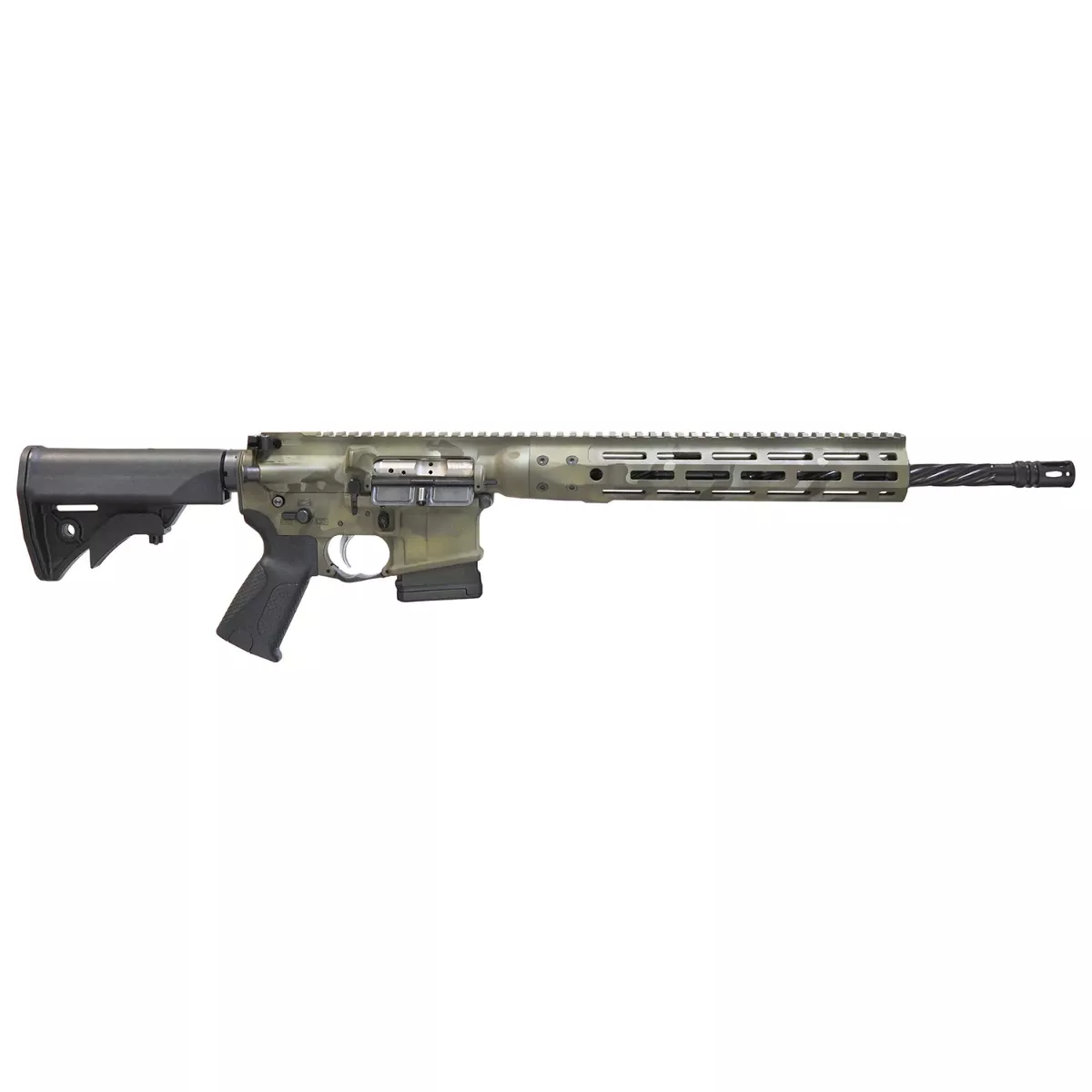 LWRC ICDIR5FDC16MLCAC LWRCI Direct Impingement *CA Compliant 5.56x45mm NATO 10+1 16.10" Barrel, Exclusive Multicam Finish, A2 Flash Hider, Steel Receiver, Black OEM Stock, Magpul MOE+ Grip, Optics Ready
