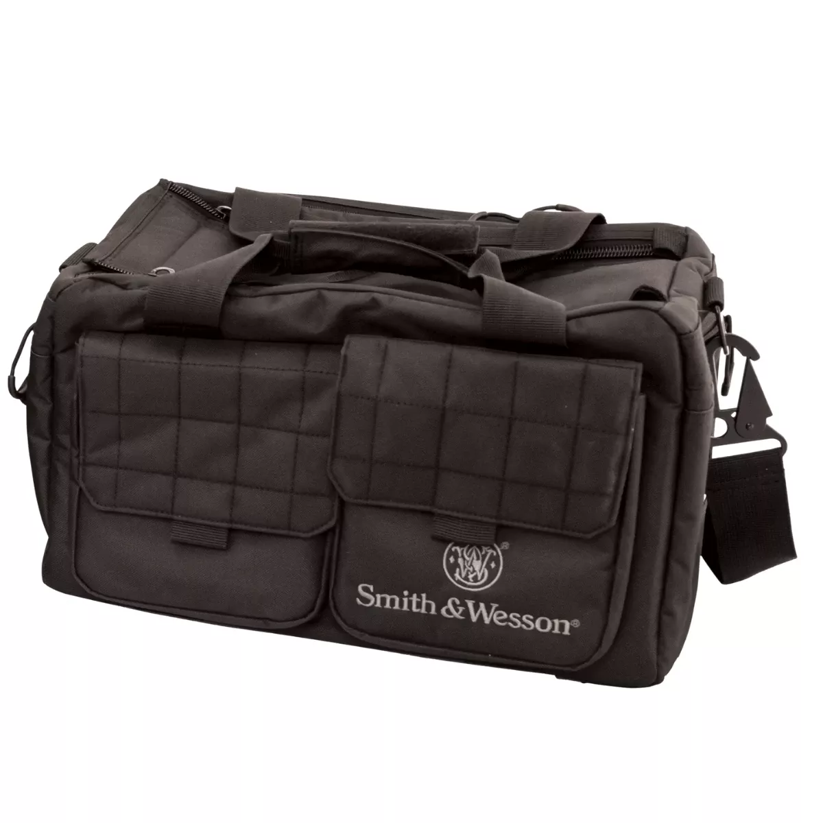 M&P Accessories Smith & Wesson Black Nylon Recruit Tactical Range Bag with Two Interior Pockets & Magazine Pouches - 110013